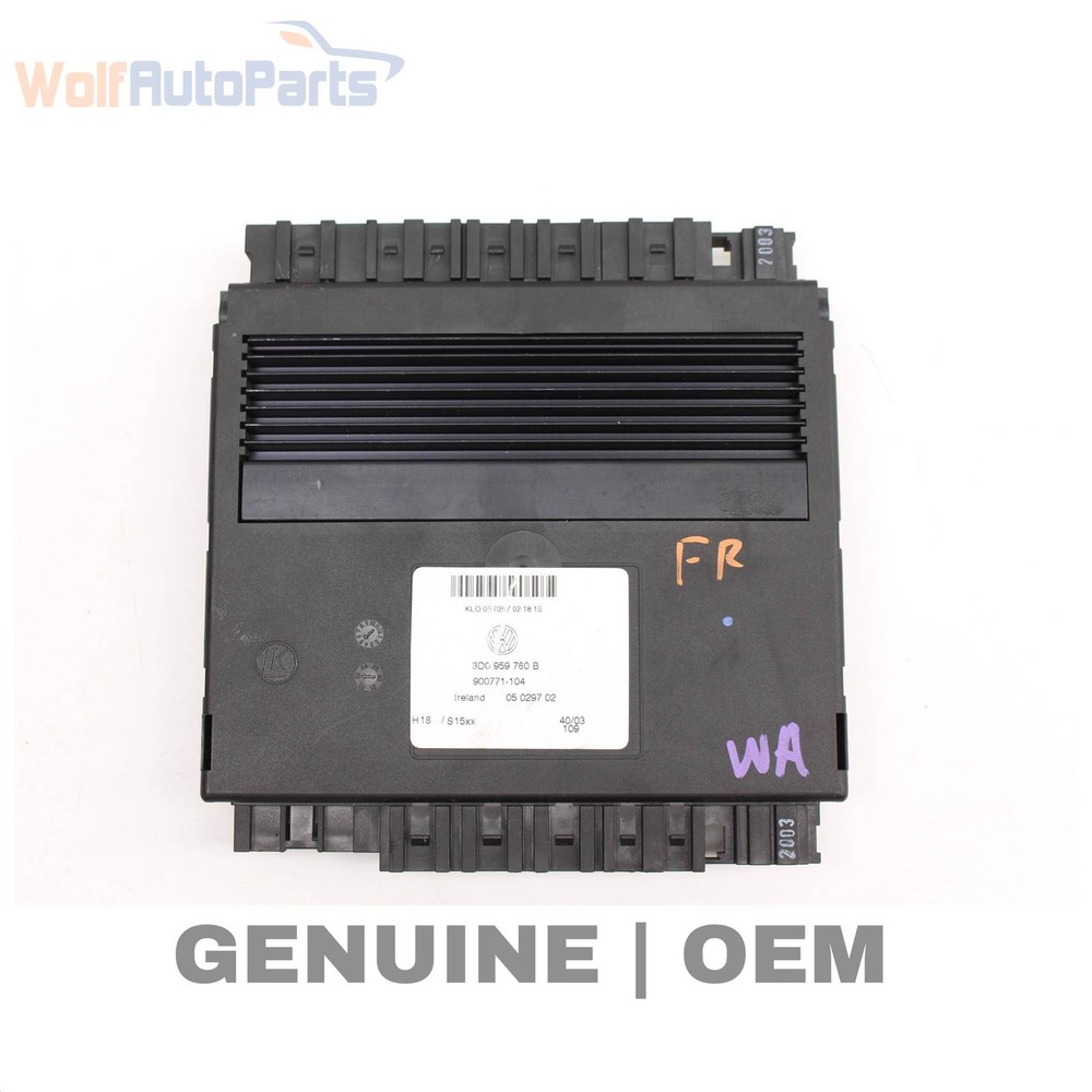 2004-2006 VW PHAETON - Front LEFT SEAT / Backrest Control Module 3D0959760B