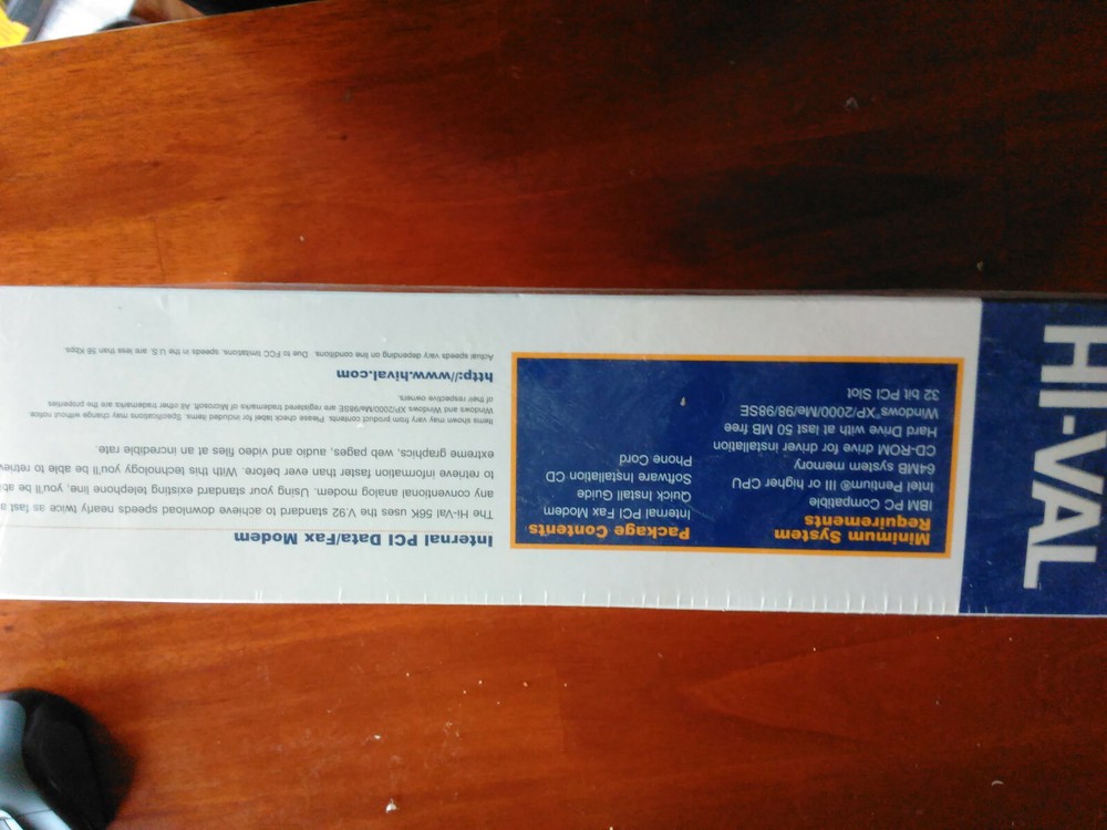 Hi-Val Internal 56K PCI Data/Fax Modem V.92