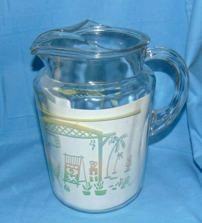 Bartlett Collins Pitcher 2 Quart Vintage Hogan Cactus Southwestern
