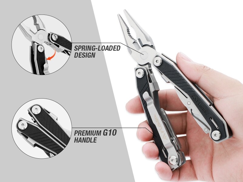 Self-locking Utility Multitools 16-in-1 Multi Tool Stainless Pocket Knife Pliers