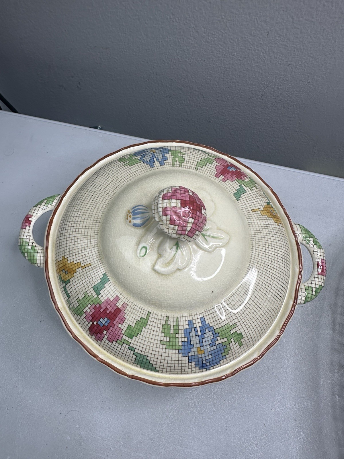 Antique Mason's Ironstone Sample Pattern "Palliser" Lidded Art Deco Tureen