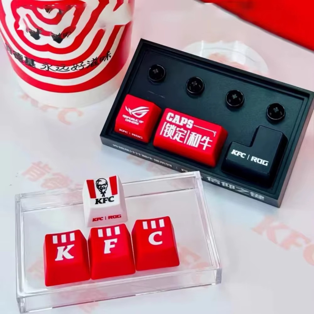 2025 KFC ROG Keyboard KeyCap Replace Completed Set 6 PCS NIP