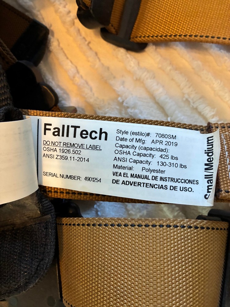 Falltech 7080 Comfortech Small/Medium Safety Harness