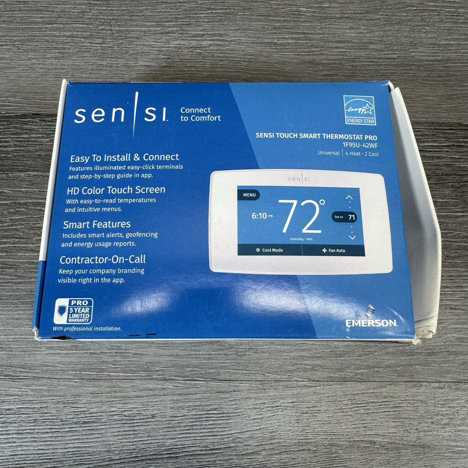 1F95U-42WF Emerson Sensi Touch Smart Thermostat New Open Box