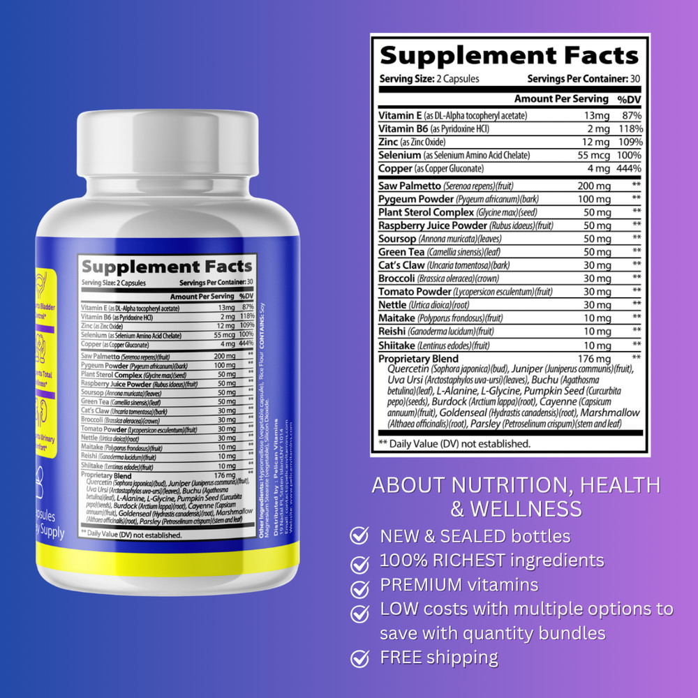 URO DOC- Prostate & Urinary Support- 60 Capsules