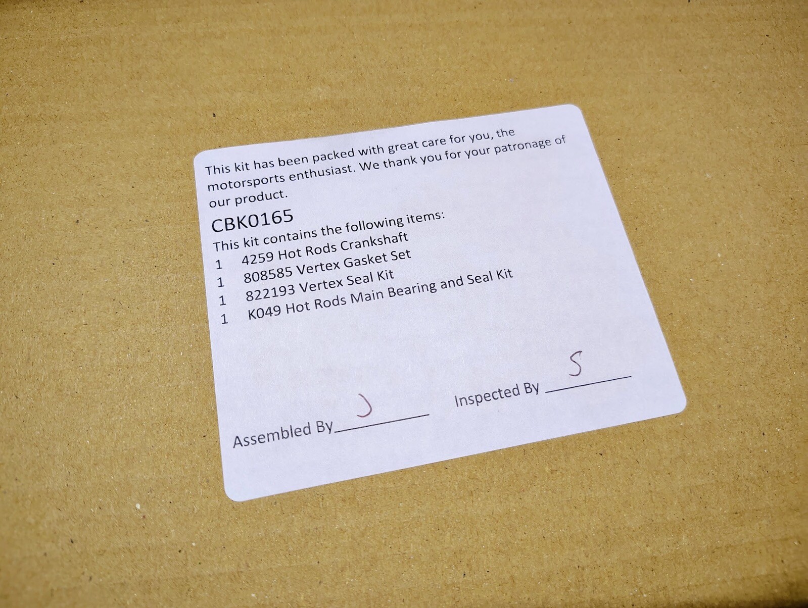 Hot Rods Bottom End +4mm Stroker Crankshaft Kit 2000-2020 Suzuki DR-Z DRZ 400 S