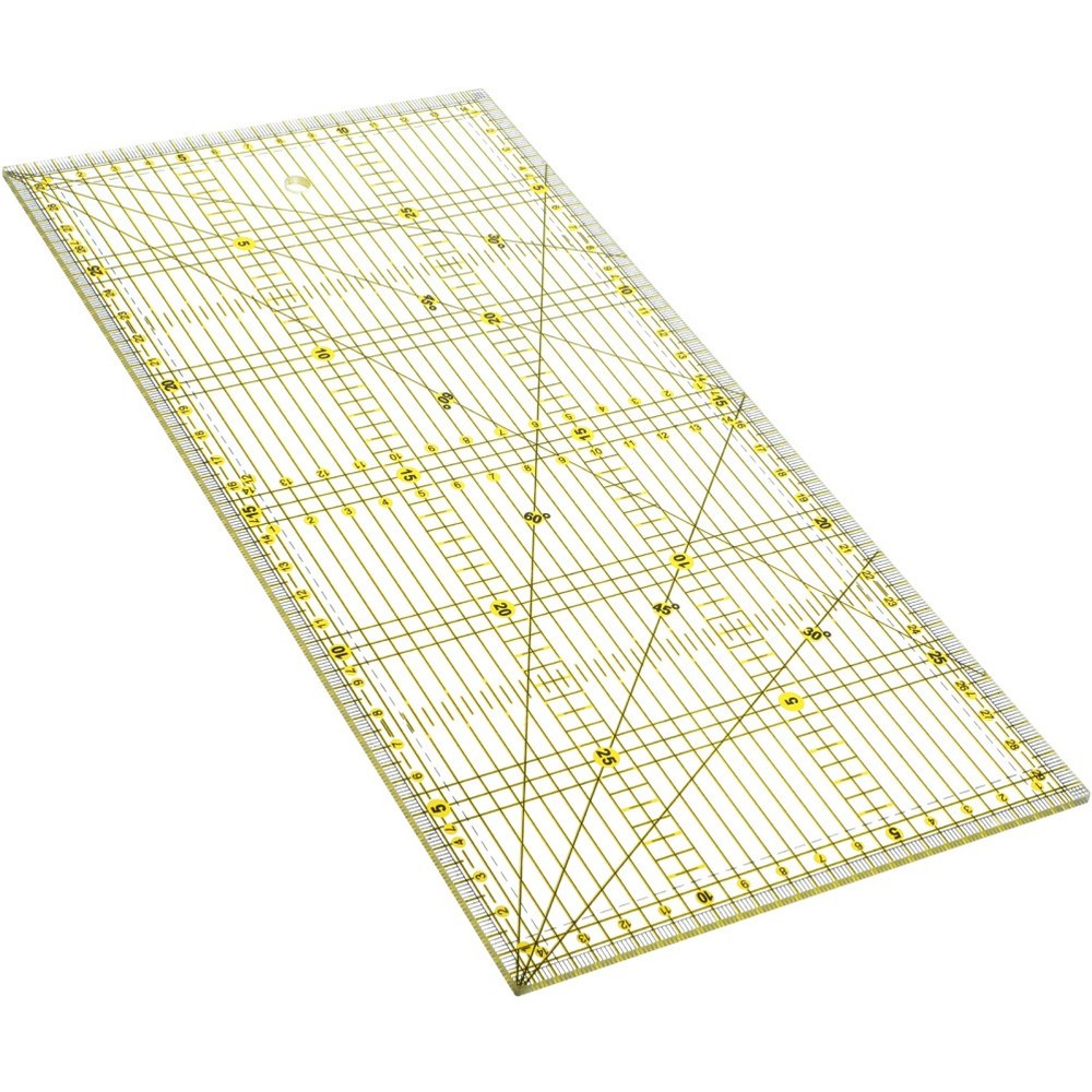 Slotted Quilting Ruler Patchwork Quarter Fabric Cutting Template
