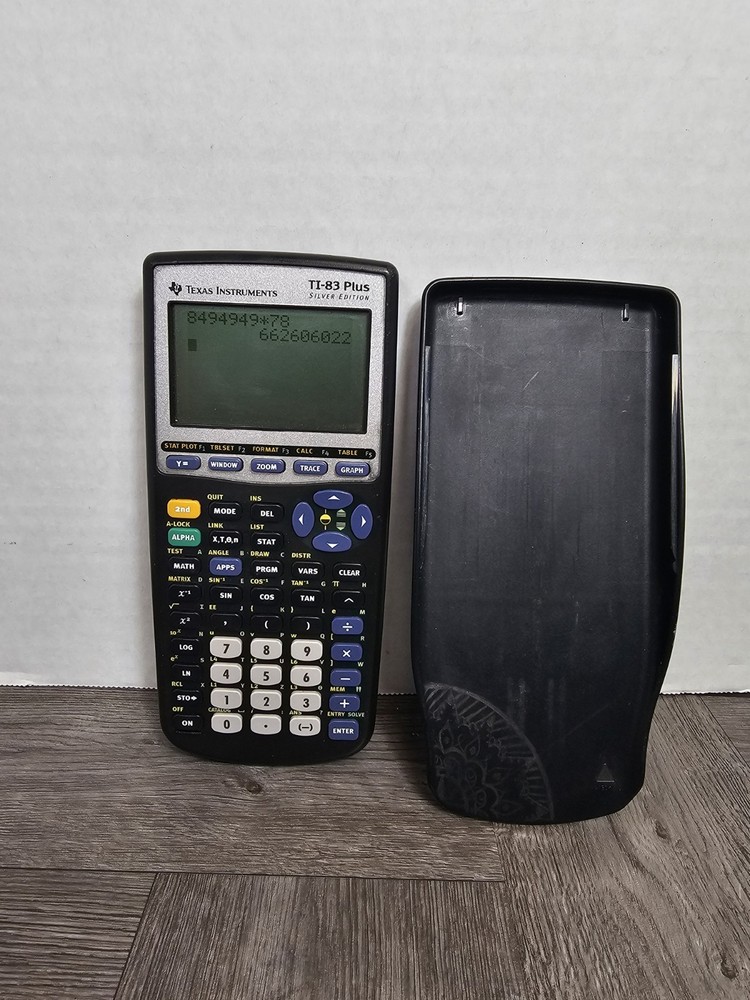 Texas Instruments TI-83 Plus Silver Edition Graphing Calculator TESTED Working
