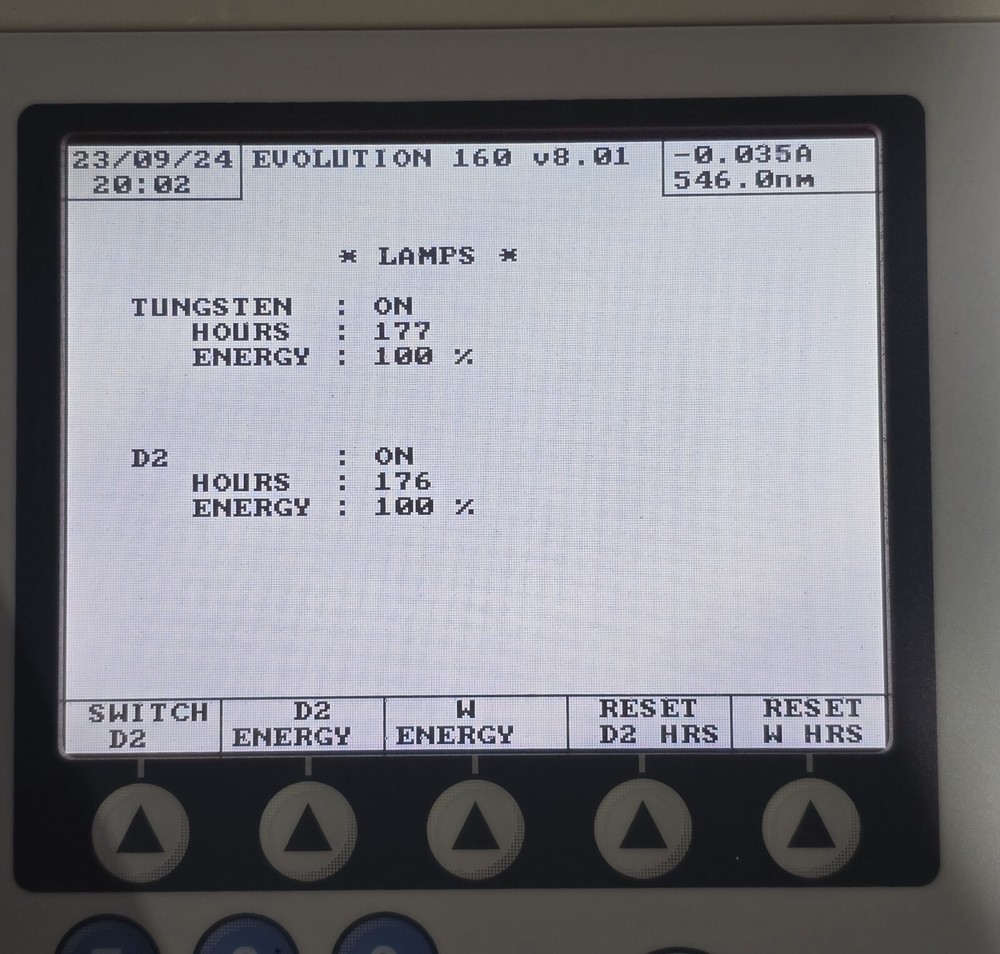 Thermo Evolution 160 UV/Vis Spectrophotometer