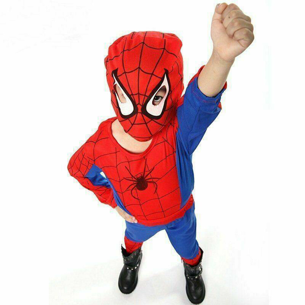 The Amazing Spiderman Jumpsuit Spider-man Kids Baby Boy Bodysuit Cosplay Costume