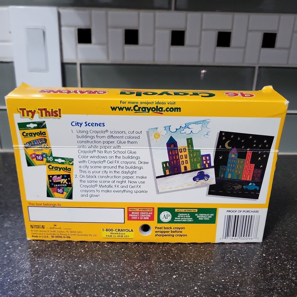 Crayola 96ct Assorted Color Crayons Built-in Sharpener 2001