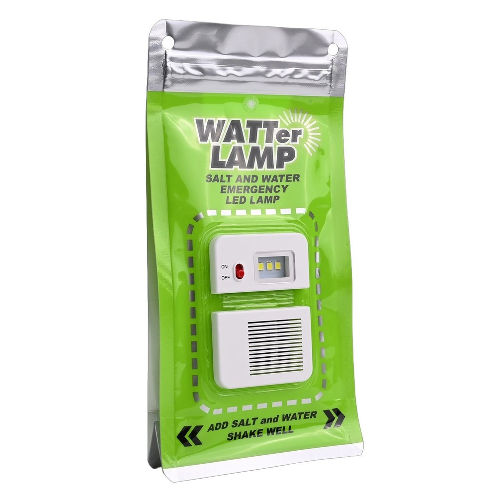Versatile Salt Water LED Lamp for Camping and Educational Activities