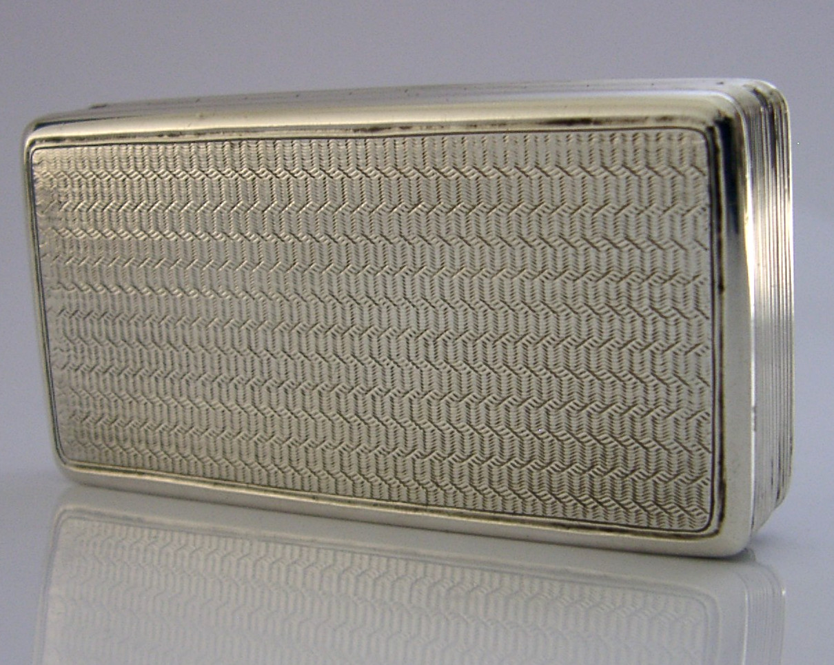 QUALITY GEORGIAN STERLING SILVER FYSON FAMILY SNUFF BOX 1826 ANTIQUE 82g