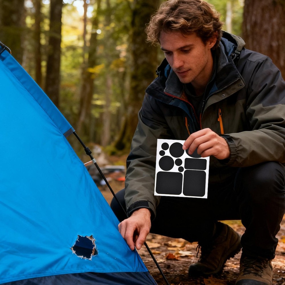 Down Jacket Patch 6 Pieces Self Adhesive Waterproof Nylon Patches