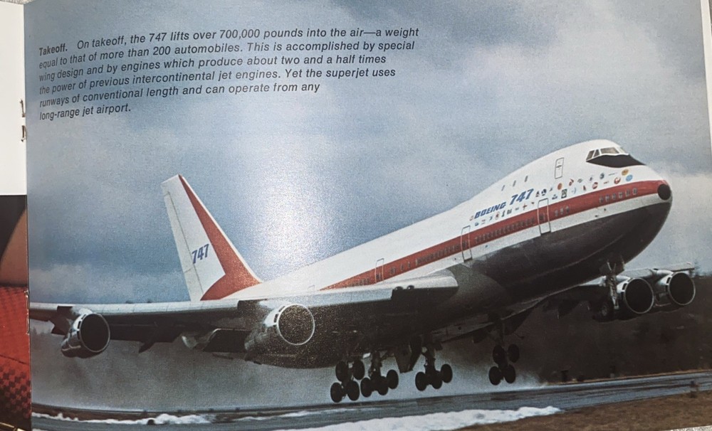 Boeing 747 Mini 1970 Brochure