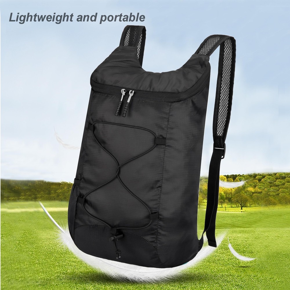 levayhill 16L Lightweight Foldable Hiking-Backpack Small Small, Black