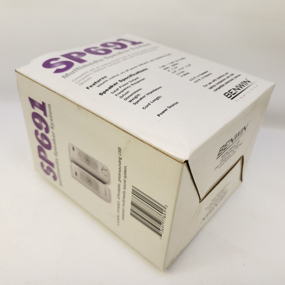 BENWIN Multimedia / Computer Speakers, SP691 NEW In Box