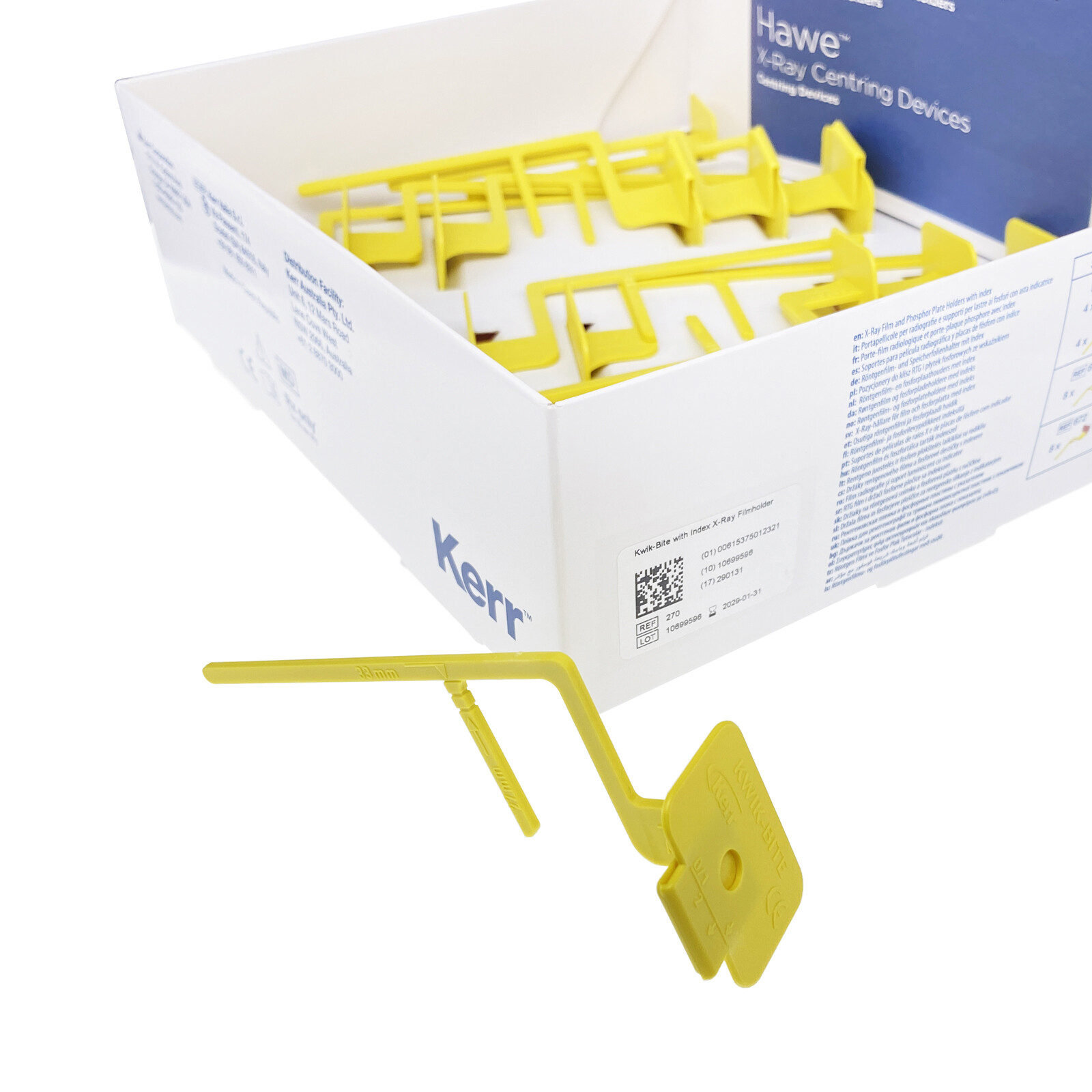Dental X-Ray Holders (15pc) For Horizontal Bite Wings Kwik-Bite Ref: 270 By Kerr