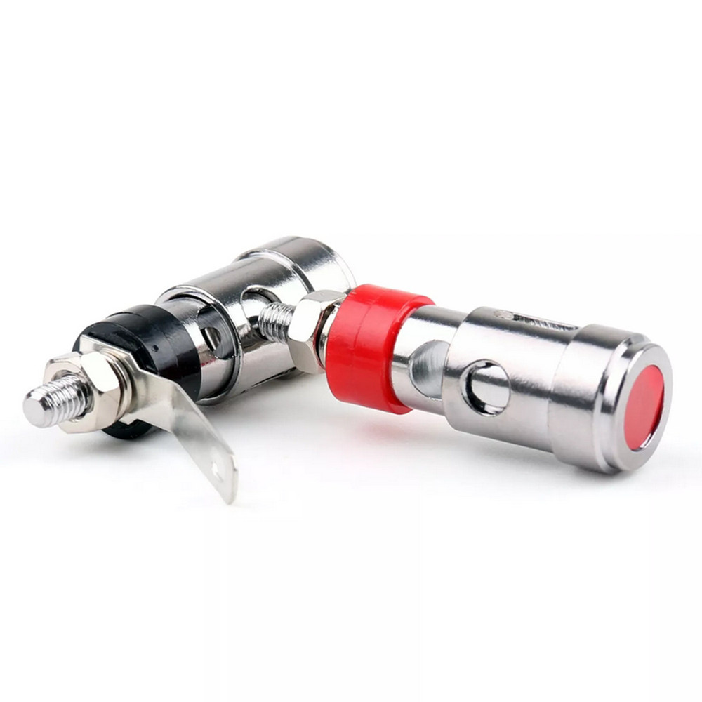4pcs Speaker Audio AMP Terminal Binding Post Spring Loaded Type Nickel Plated US