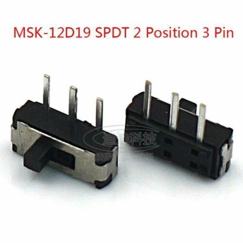 ON-OFF Micro Slide Switch SPDT 2 Position 3 Pin PCB Panel Microswitch SMD Switch