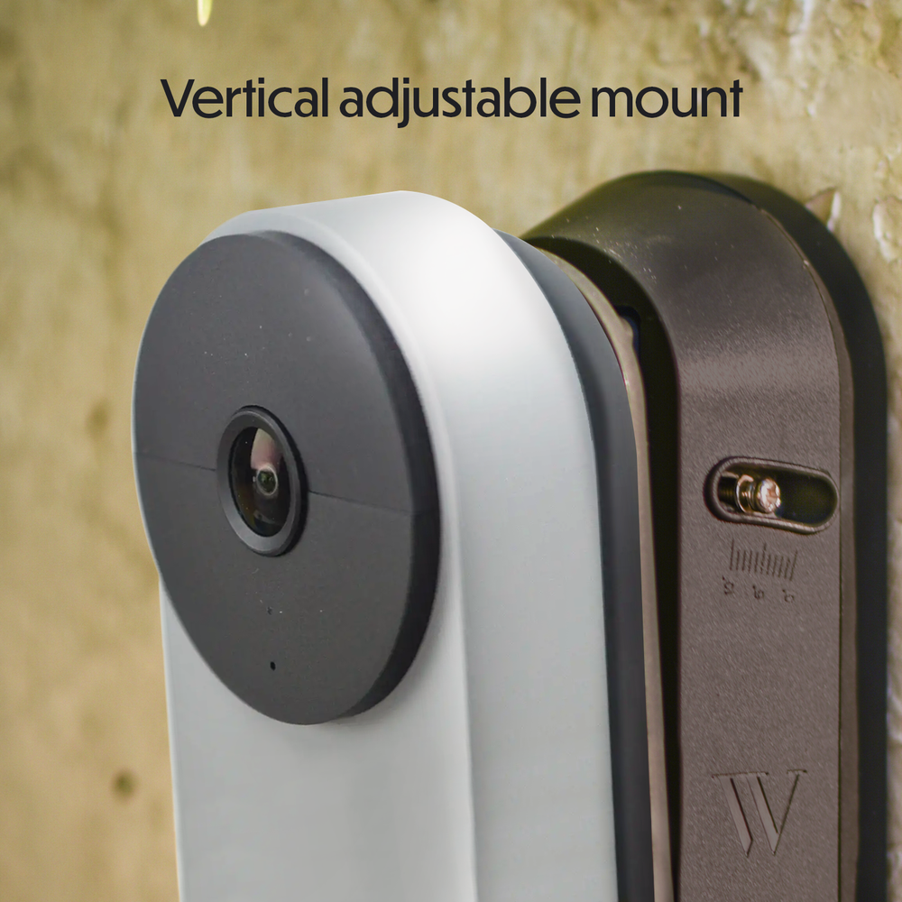 Wasserstein Vertical Adjustable Mount For Google Nest Doorbell (battery)