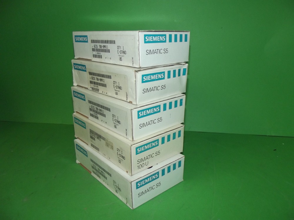 SET (7 pcs.) SIEMENS SIMATIC S5 6ES5 700-8MA11 Bus Module/Module E-Stand:
