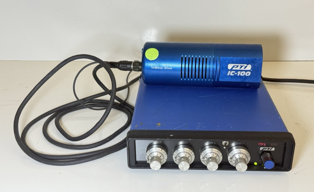 PTI Photon Technology Int. IC-100 Microscope Camera Intense Blue w/ Controller