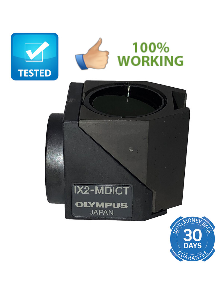 Olympus Microscope IX2-MDICT Analyzer Filter Cube tested working
