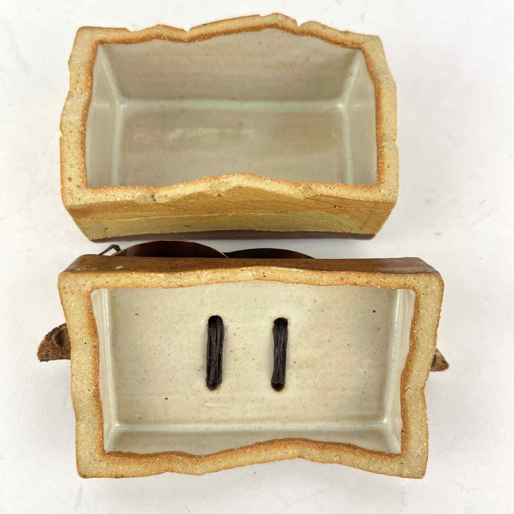 Handmade Ceramic Small Mountain Box 3.5 x 2 Trinket Keepsakes