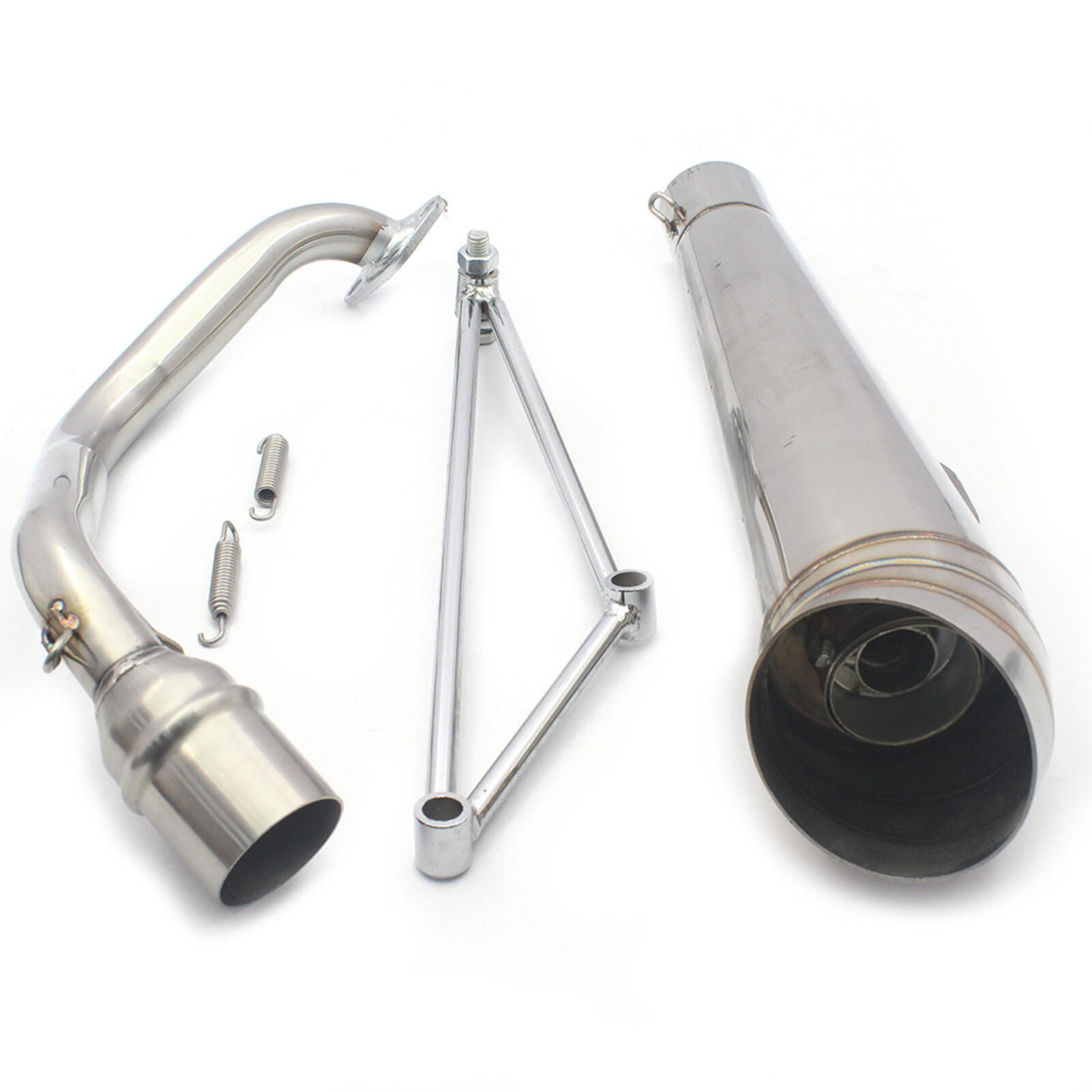 Full Exhaust Muffler Pipe For Honda Ruckus Zoomer GY6 125cc/150cc Stainless