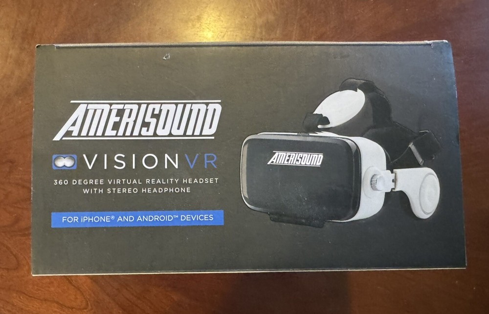AmeriSound Vision VR 360 Virtual Reality HeadSet,w/headphone