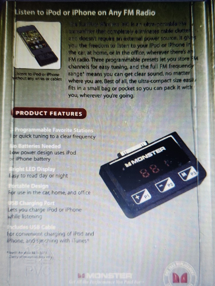 Monster ICarPlay Wireless Transmitter