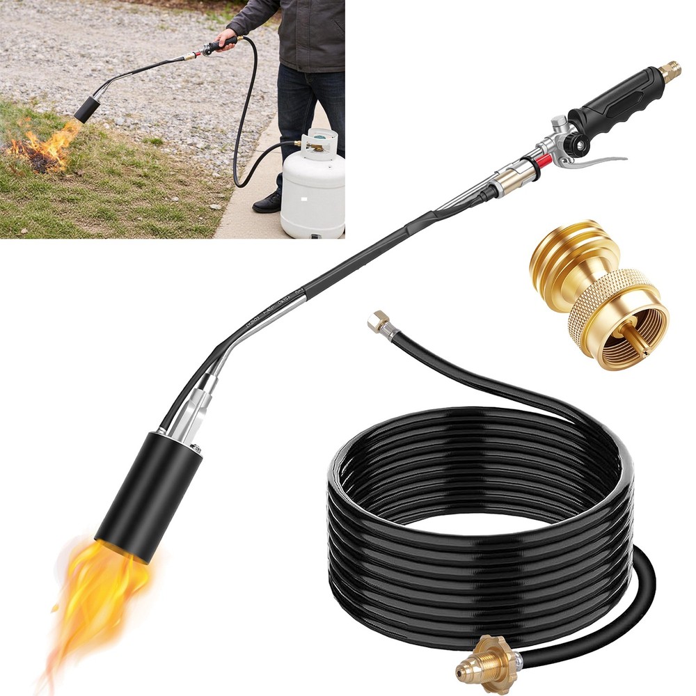 Heavy Duty Blow Torch with Flame Control & Turbo Trigger Propane Weed Torch