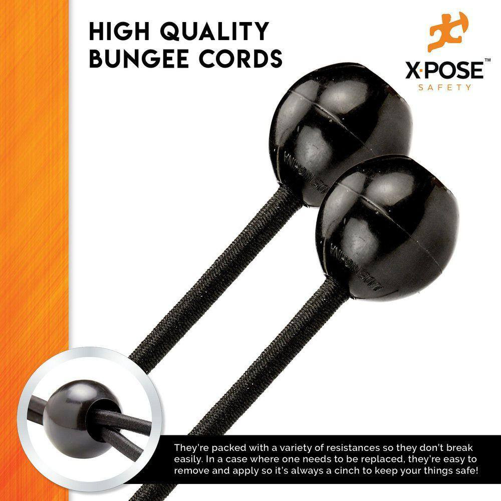 9 In. Ball Bungee - 25 Pack - Black