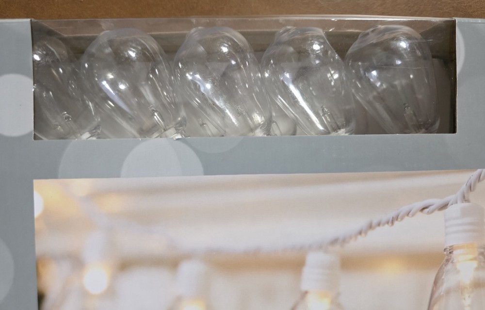 40 Edison Style String Lights Bulbs Indoor/Outdoor (UL Certified)