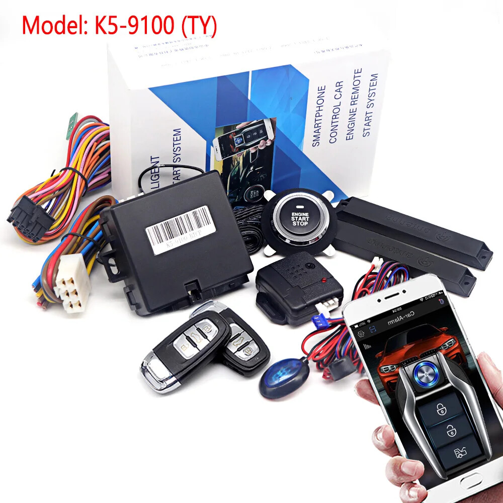Remote Starter Car Alarm with Autostart Smart System Start Stop Ignition Button