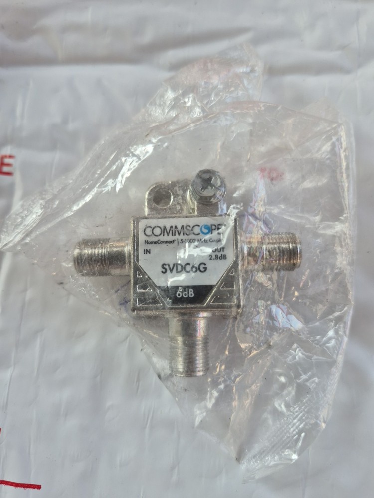 COMMSCOPE SV-DC-6G T-Type Directional Coupler, DC coupler 2-way splitter Xfinity