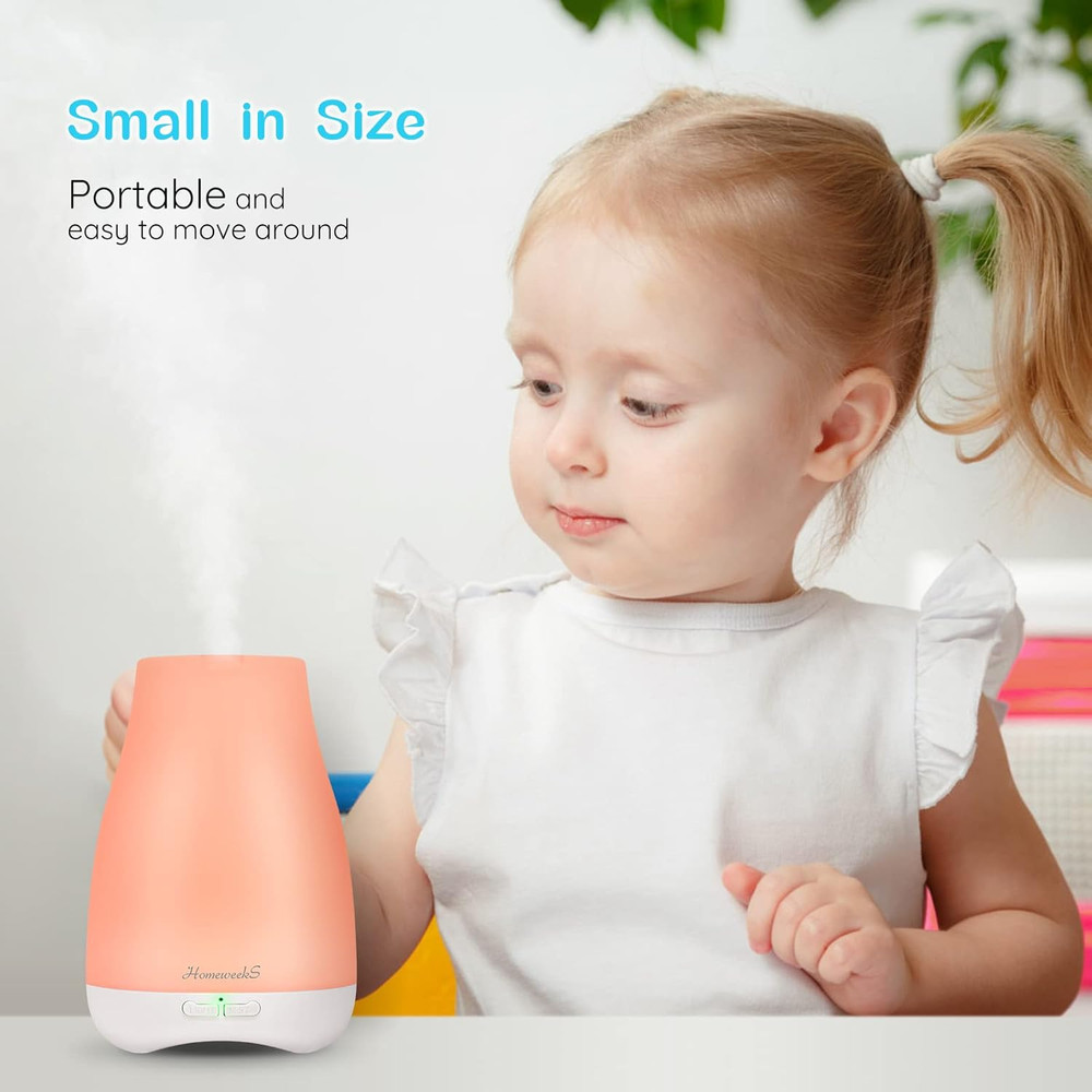 Diffusers, 100Ml Colorful Essential Oil Diffuser with Adjustable Mist Mode, Auto