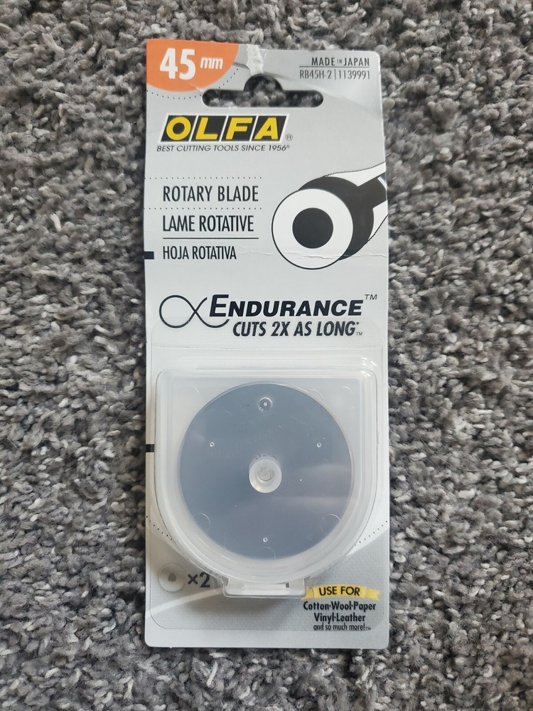 Olfa Rotary Endurance Blade 45mm, 2pk