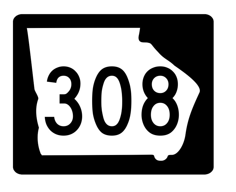 Georgia State Route 308 Sticker Decal