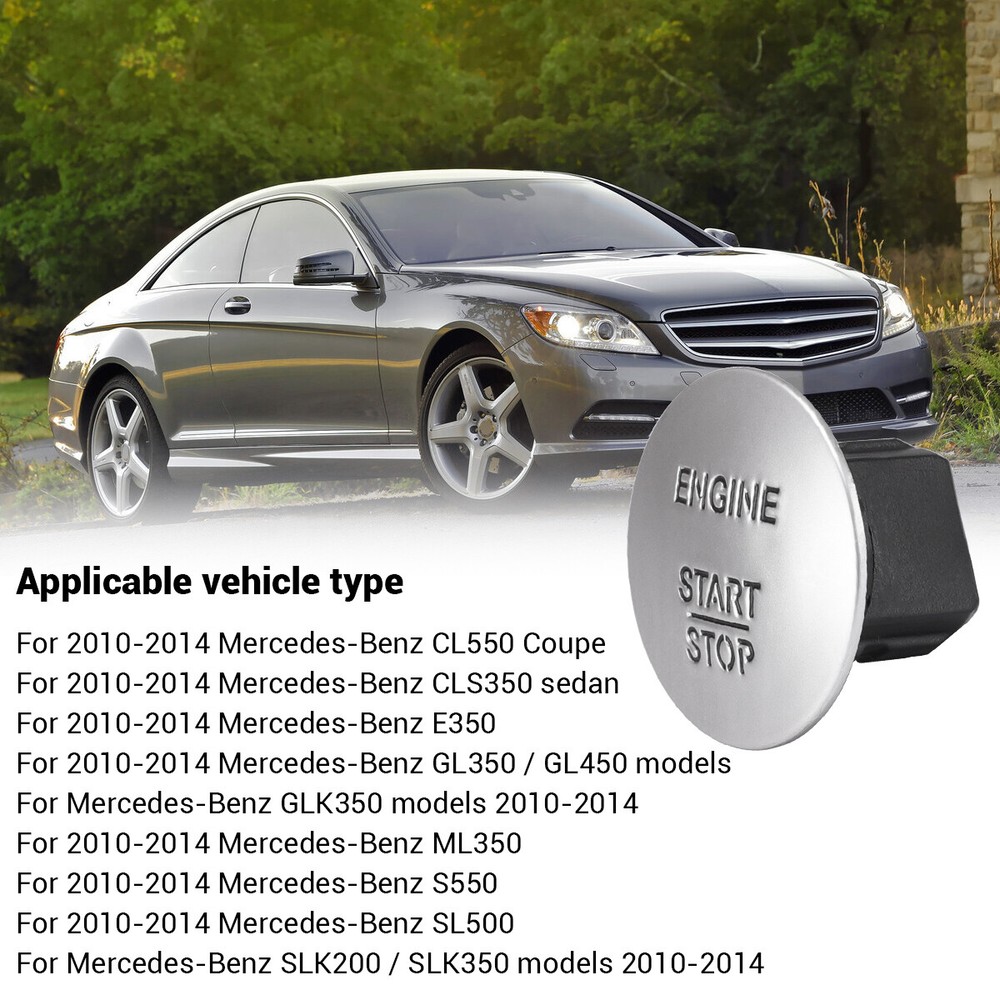 For Mercedes-Benz Push To Start Button Keyless Go Engine Start Stop Push Button