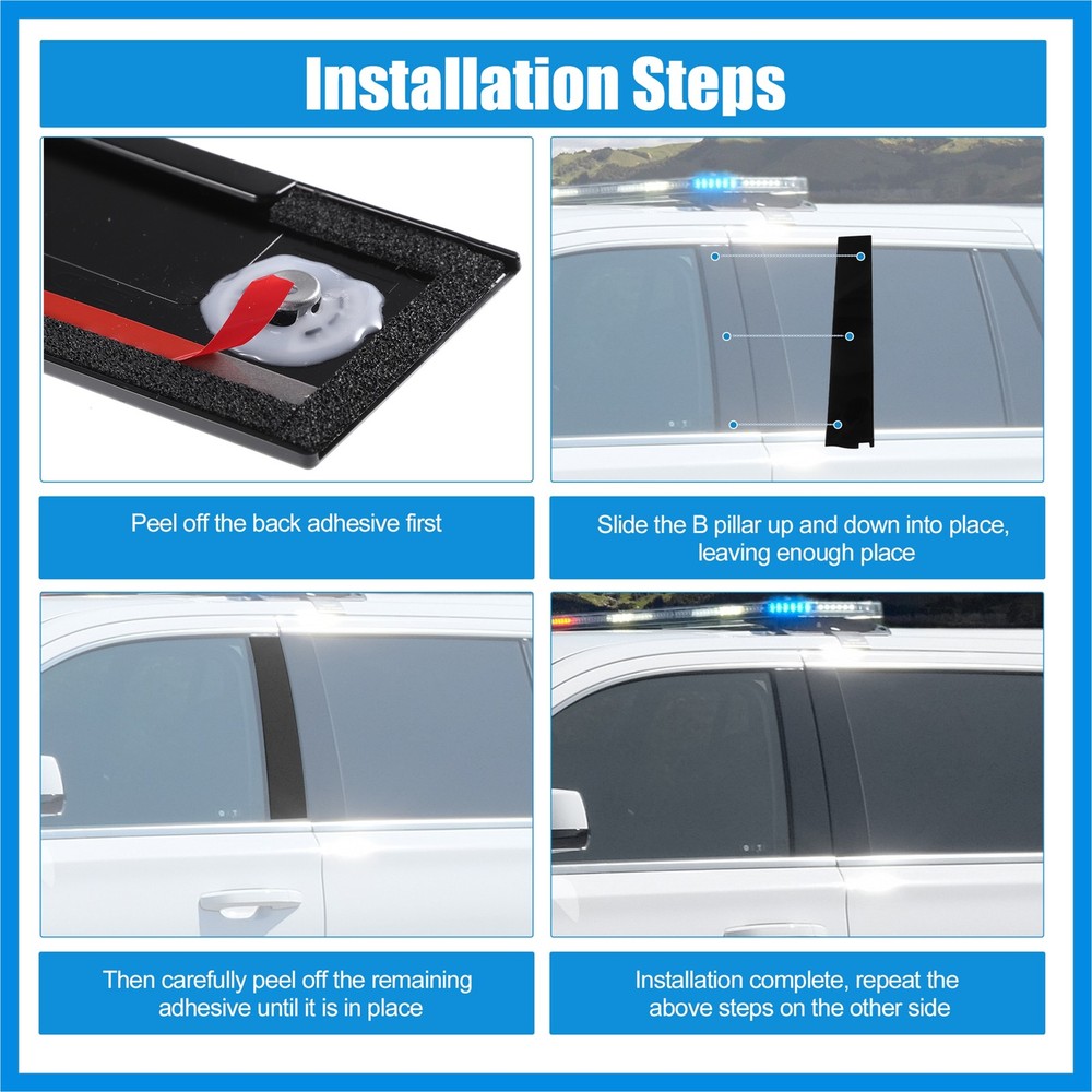 Door B Pillar Trim Panel Left Windshield Outer for Cadillac