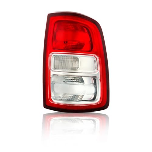 Outer Tail Lamp Light Replacement for Ram 2500 2019-2022 Red Lens Chrome