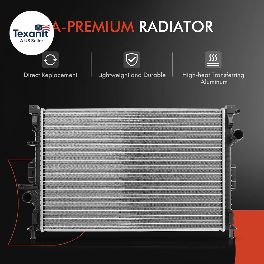 Engine Coolant Radiator Assembly Compatible with Land Rover Range Rover Evoque,