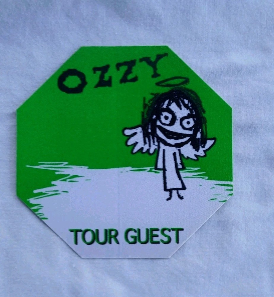 Ozzy Osbourne Tour Guest Pass 1996 Classic Rare Original Perri Green Issue
