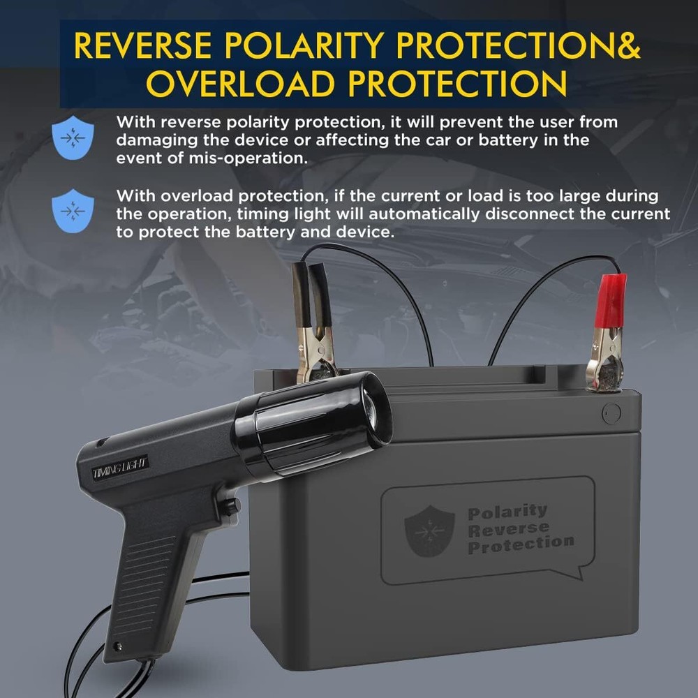 Auto Petrol Engine Inductive Xenon Strobe Timing Light – Ignition Tester Gun