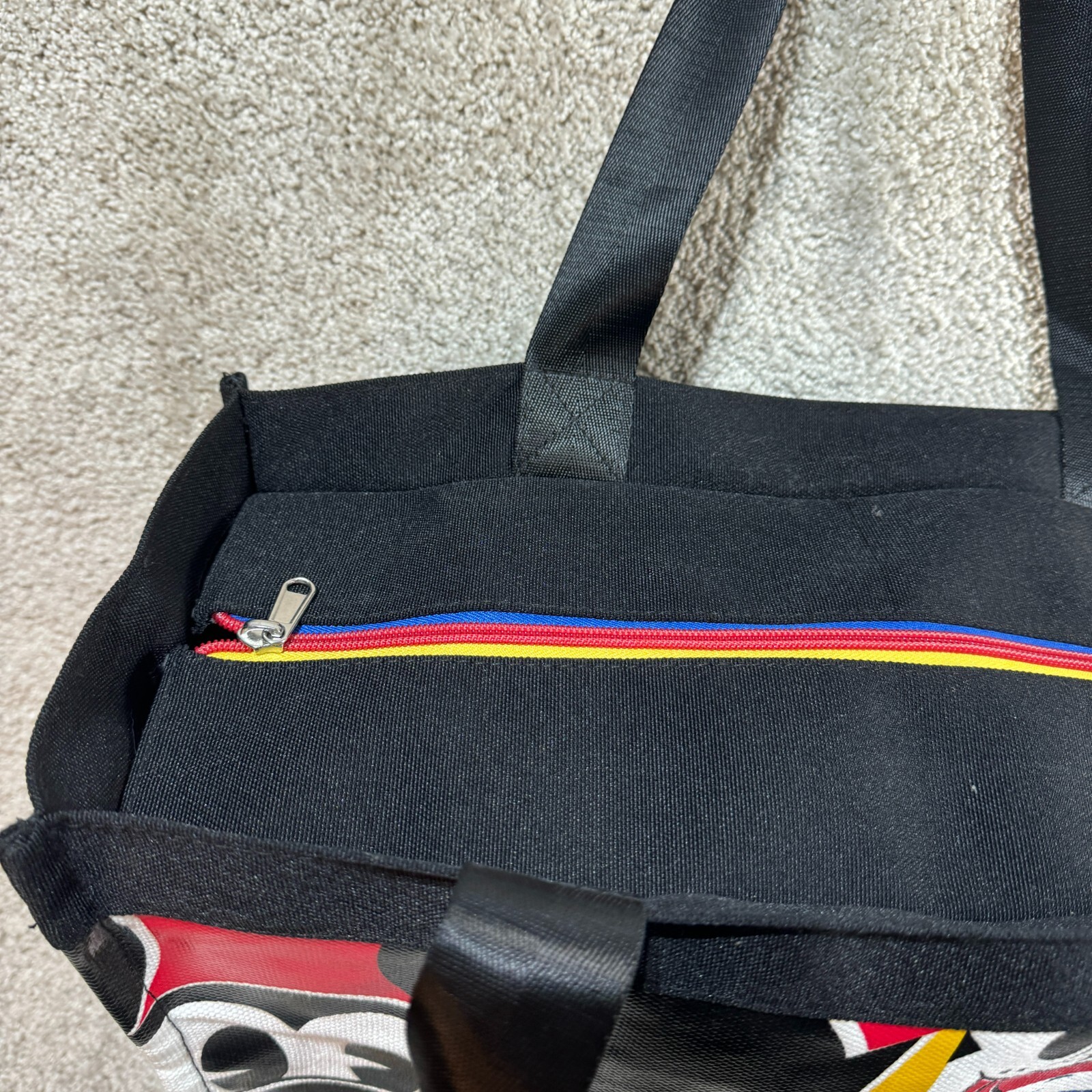 Disney Parks 2021 Mickey Mouse Tote Bag Multicolor Walt Disney World Color Block