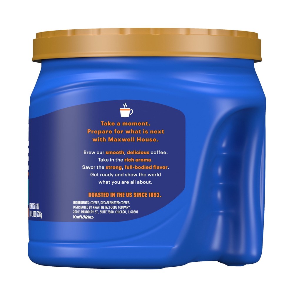 Maxwell House Half Caff Ground Coffee, 25.6 oz. Canister Quick refreshment