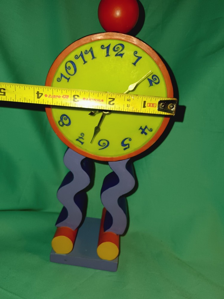 Colorful Circus Themed Ceramic Clock
