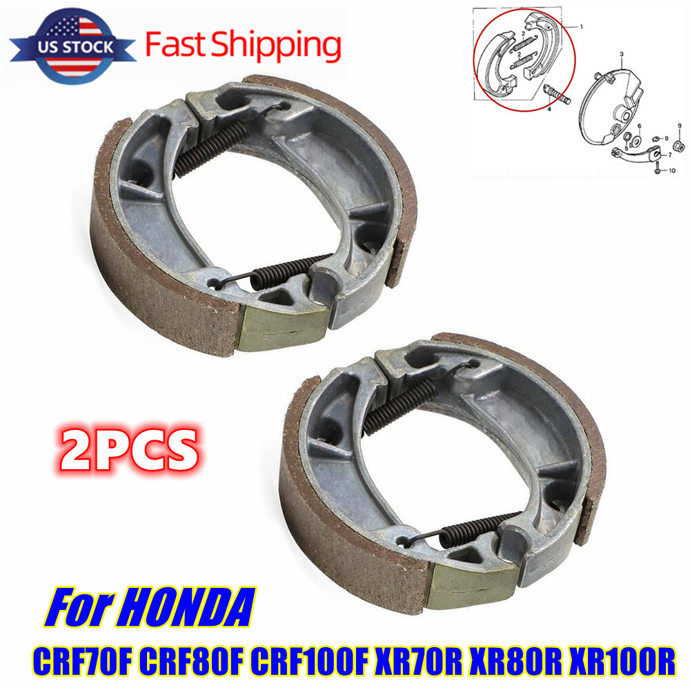 Brake Shoes Front & Rear Set For HONDA CRF70F CRF80F CRF100F XR70R XR80R XR100R